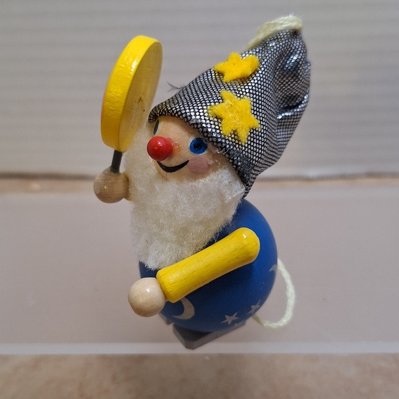 Steinbach German Folk Art Handmade Wooden Christmas Ornament Moon & Stars 3" - Picture 6 of 9